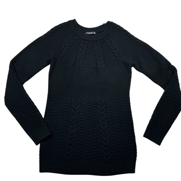 Patty Boutik Black Tunic Sweater Size L - Picture 1 of 9